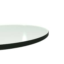 Tables coffee and accent table sets coffee tables console tables counter height table sets counter height tables dining table sets dining tables drafting tables fire pit covers fire. Fab Glass And Mirror 42 In Clear Round Glass Table Top 1 4 In Thickness Tempered Flat Edge Polished 42rt6thflte The Home Depot