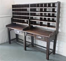 Industrial Oak And Steel Postal Desk 1stdibs Com Furniture How To Antique Wood Cool Furniture