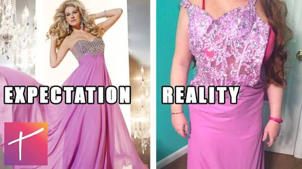The Dream vs. The Reality prom dress shopping