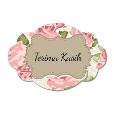 Bentuk dan huruf lapisan untuk set terima kasih yang bertekstur. Tq Tag A 04 Sweet Kad