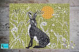 Up to 1000 pieces · quick turnaround · classic sturdy pieces Wilder Hare Jigsaw Puzzle Perkins And Morley Designs Hare Illustration Jigsaw Puzzles Illustration