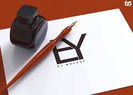 Free Old Ink Pen Paper Logo Mockup Logo Design Mockup Paper Logo Logo Mockup