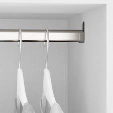 This includes the rails, drawers and brackets needed for internal components, ensuring clothes and accessories can be stored and organised as needed. Emuca Wardrobe Hanging Rail Oval 30x15 Mm 950 Mm Steel Chrome 2 Pcs