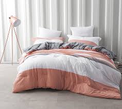 Product titledark coral and rose wine 5 piece dorm twin xl revers. Oversized Twin Size Soft Bedding Comforters Gray Coral And White Alternating Stripes