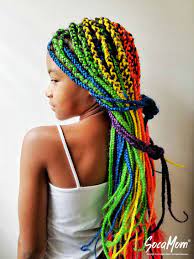 Rainbow Box Braids Bold And Bright Doesn T Have To Be White Rainbow Box Braids Long Box Braids Braided Hairstyles