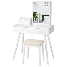 Vanity dressing table with mirror and lights. Tiptiper Vanity Table With Lockable Jewelry Armoire Makeup Table With 2 Large Drawers And Storage Shelves Black Vanity Set With Mirror And Bench Vanities Vanity Benches Home Kitchen Florent Dejardin Fr