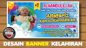 Mohon maaf apabila banyak kesalahan dalam. Desain Banner Kelahiran Bayi Angka Desain Youtube