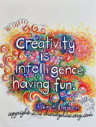Brightly Colored Art Print Creativity Is Intelligence Etsy Creativity Quotes Art Quotes Inspirational Quotes