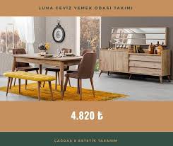 Luna Ceviz Yemek Odasi Takimi Mobilya Yemekodasi Yemekodasitakimi Dugun Ceyiz Dugunpaketi Evlilik Ev Dekor Malkara Tek Decor Home Decor Dining Table