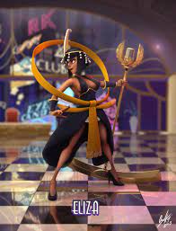 Skullgirls Eliza 3D model on Behance
