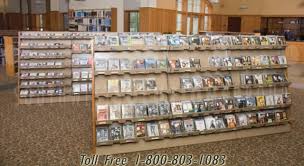 Enjoy free shipping on most stuff, even big stuff. Tilted Library Book Cd Dvd Shelves Casters Mobile Visual Media Display Storage