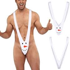 CJMDEH Sous-vêtements De Noël - Homme Bonhomme De Neige Cartoon Lingerie  Sexy Body Hommes Pocket Tentation Sex Underwear Homme Bodys Briefs  Jarretelles One-Piece Thong Body Gay Teddies, Blanc, Ta : Amazon.it: Moda