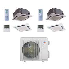 It's time to stay cool, but how do you choose which cooling system is best? 12 18 Gree Multi24ccas204 24 000 Btu Multi21 Dual Zone Ceiling Cassette Mini Split Air Conditioner Heat Pump 208 230v Air Conditioners Split System