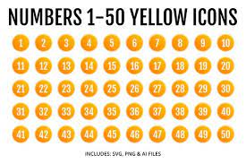 Numbers 1 50 Orange Icons Orange Icons Icon Technology Icon