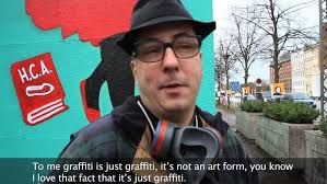 Steve Powers paints the US Embassy in Denmark