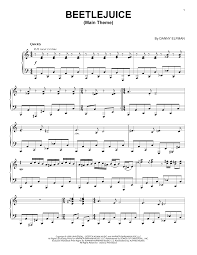 While beetlejuice is fondly remembered as a whimsical comedy, its original script leaned more towards the horror side of things. Beetlejuice Main Theme Sheet Music Danny Elfman Piano Solo