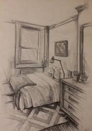 3d Drawing Realistic Ef01e59677e5fa1ba20d7e44cdd0a88c Related In 2020 Drawing Interior Architecture Drawing Bedroom Drawing