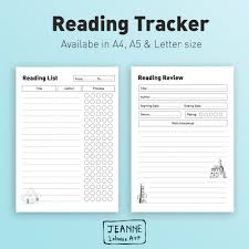Reading Tracker Printable Reading Journal Digital Book Summary Template Read Books Log College University Tracker A4 A5 Letter Pdf In 2020 Reading Journal Reading Tracker Book Log