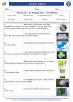 Go word hunting and circle the weather words in this printable worksheet for grade 1 and grade 2. Weather Patterns 6th Grade Science Worksheets And Answer Key Study Guides And Vocabulary Sets
