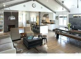 living room with open kitchen