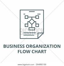 Business Organization Flow Chart Line Icon Vector