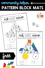 Reading passage with questions word s Community Helper Pattern Block Mats The Stem Laboratory