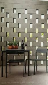Open Cinder Block Wall Created By Staggering The Blocks From The Design Within Reach Catalog Cinder Block Walls Concrete Block Walls Breeze Block Wall