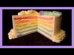 Einfache kuchen ohne sahne lassen sich ganz einfach einfrieren. Pastel Rainbow Cake Rainbow Kuchen Selber Backen Pastel Regenbogen Torte Von Kuchenfee Youtube