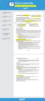 Cv Example 7 Ways To Promote Your Cv To Management Topcv