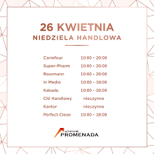 Sprawdź kiedy wypadają niedziele niehandlowe w 2021! 26 Kwietnia Niedziela Handlowa Centrum Handlowe Atrium Promenada