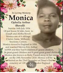 Tribute to Monica Arthur, 1934