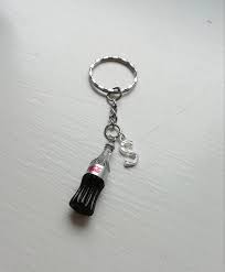 Diet Coke Bottle And Initial Letter Personalised Keyring For Etsy Diet Coke Bottles Coke Bottle Diet Coke