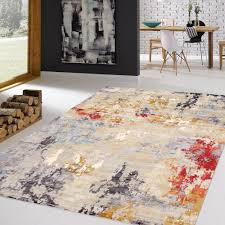 Located in new york, ny. Multi Color Cream Silk And Wool Rug Shayna Rose Interiors