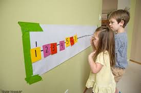 Post It Number Line Math Activity For Preschoolers Busy Toddler Preschool Math Games Line Math Easy Math Activities