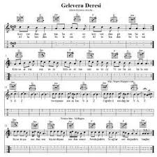 Gelevera Deresi Koyverdun Gittun Notalari Tablari Notalara Dokulmus Muzik Flut Muzik Notalari