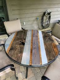 The diy table makeover ideas for genius table makeovers are just endless! Diy Table Top Fixing A Broken Patio Table On A Budget