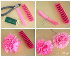 You can make a wonderful flower bouquet by making this tissue paper flower craft. How To Make Tissue Paper Flowers Atta Girl Says