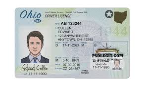 Access driver's license and id card services at the california dmv. Ohio Driver License Psd Template Psdlegit Com