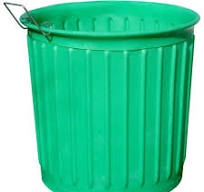 Chem-Tainer Industries 60 gal. Green Round Carry Barrel Trash Can CBR60 -  The Home Depot