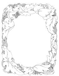 Black And White Kids Border Mormon Share Leafy Border Clip Art Borders Border Design Christmas Border