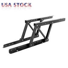 Material is made by heavy duty metal(won't bend with this hard metal).black finished. 2pcs Heavy Duty Lift Up Top Coffee Table Diy Mechanism Hardware Furniture Hinge Coffee Table Furniture Coffee Table Desk Coffee Table Hardware
