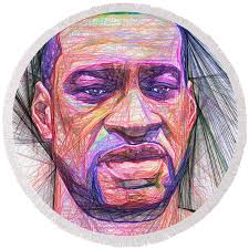 George Floyd #7 Bath Towel by Rafael Salazar