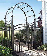 The arbor is constructed of durable extruded iron. Black Metal Arbors Delgard Aero Doria Aluminum Arbor With Gate Iron Garden Gates Aluminum Fence Gate Wrought Iron Garden Gates