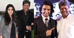 The movie stars ranveer singh as the kapil dev captain of the indian cricket team, r badree, chirag patil, hardy sandhu and many others the star cast currently shooting in glasgow. Kapil Dev S Daughter Amiya Makes Bollywood Debut With Ranveer Film Manorama English