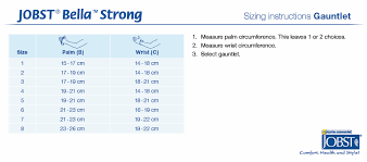 jobst bella strong 20 30mmhg gauntlet