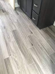 Truewood cream wood plank porcelain tile | floor & decor. Newly Installed Gray Weathered Wood Plank Tile Flooring Mudroom Foyer Ideas Bathroo Pisos Para Sala Comedor Pisos Para Casas Modernas Piso Interiores