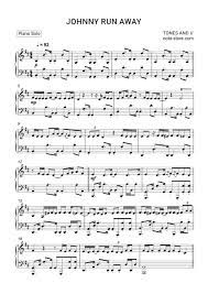 Learning of playing famous songs on the piano for absolute beginners. Tones And I Johnny Run Away Sheet Music For Piano Download Piano Solo Sku Pso0030895 At Note Store Com