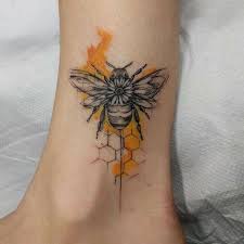 A Bee And A Sunflower How Lovely Bee Tattoo Beautiful Tattoos Tattoos
