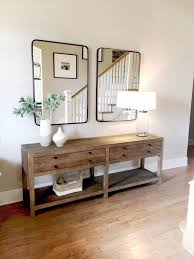 Emerson Grey Designs Entry Way Design By Bri Moysa Of Emerson Grey Designs Using Restoration Hardware Console And Rejuvenatio Home Decor Foyer Furniture Decor