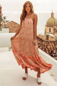 Poinciana Strappy Maxi Dress Strappy Maxi Dress Maxi Dress Boho Dress